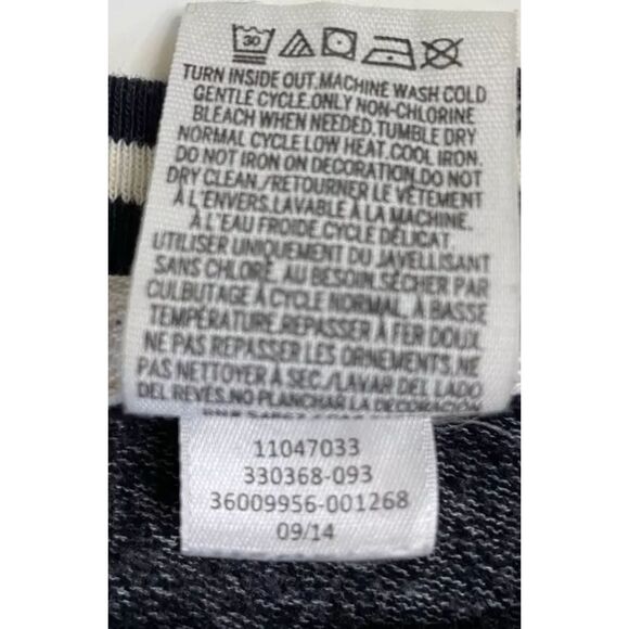 Victoria’s Secret  PINK Light Weight Sweater Top Logo On Back Gray/Blk Mix Large - Picture 9 of 10